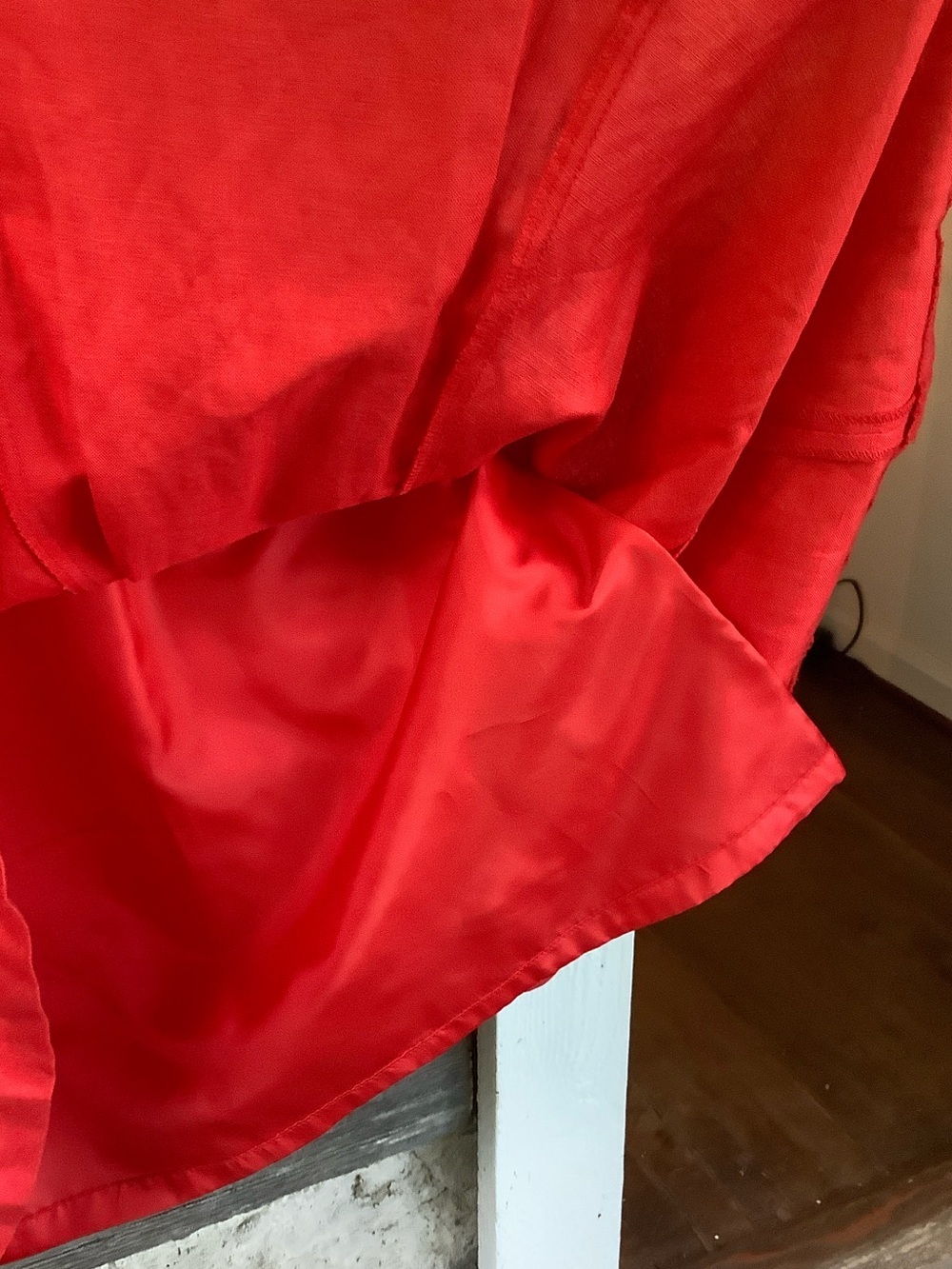 Calvin Klein Coral-Red Sleeveless Midi Dress - Picture 6 of 7